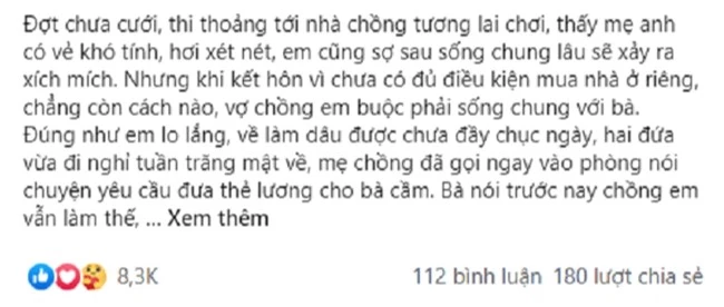 Mẹ chồng đòi giữ thẻ lương, nàng dâu tựu kế “vỏ quýt dày có móng tay nhọn”, nhưng 3 năm sau nhìn tài khoản nhảy 7 con số mà cô sững sờ - Ảnh 1.