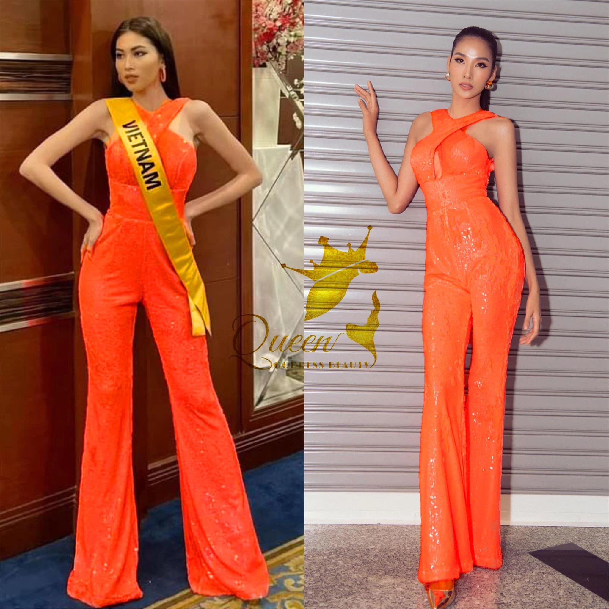 Sau 3 lần 'đụng hàng' Hương Giang, Ngọc Thảo mặc lại jumpsuit của Hoàng Thùy ở Miss Grand ảnh 7