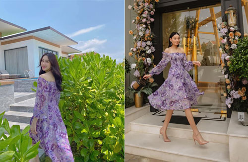 Đụng hàng với Đặng Thu Thảo, Lê Thúy tự nhận: 'Chị xinh... còn em thấy mình lạ khi hóa bánh bèo'