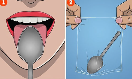 Mẹo kiểm tra sức khỏe trong một phút bằng thìa