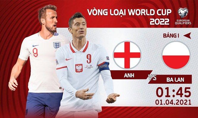 Vòng loại World Cup: Lewandowski sẽ vắng bóng trong trận Anh gặp Ba Lan