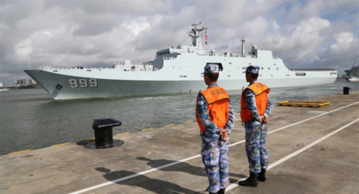 Binh sĩ Trung Quốc tại căn cứ ở Djibouti. Ảnh: AP.