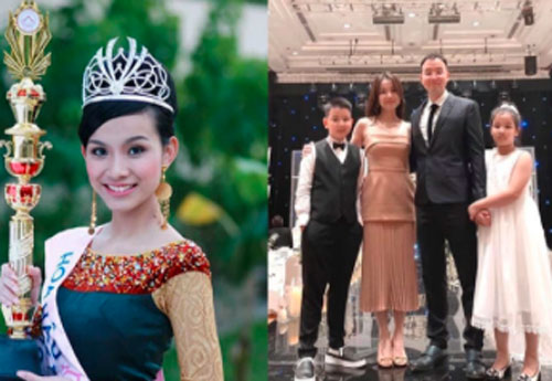 Hoa hậu Hoàn vũ Việt Nam đầu tiên, lấy chồng tiến sĩ giờ ra sao?