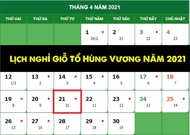 Giỗ Tổ Hùng Vương và dịp lễ 30/4, 1/5 được nghỉ mấy ngày? - Ảnh 2.