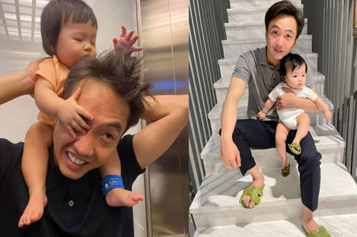 Cường Đô La than bị ái nữ “đè đầu cưỡi cổ”, nhìn khoảnh khắc ai cũng khẳng định Đàm Thu Trang “đẻ thuê”