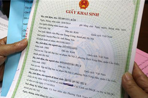 Thủ tục cấp lại Giấy khai sinh khi thay đổi địa danh hành chính