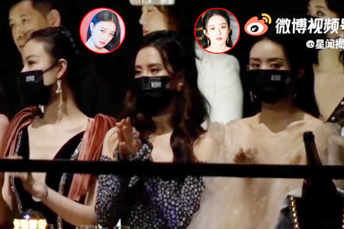 Khoảnh khắc ngượng ngùng khi Triệu Lệ Dĩnh được xếp ngồi ngay gần “tình cũ Phùng Thiệu Phong” Nghê Ni