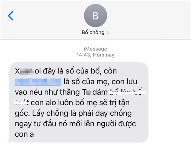 Trước khi cưới, nàng dâu nhận được tin nhắn từ bố chồng tương lai với nội dung bên trong cực lạ, tất cả đến sau câu nói của cô ở buổi về nhà ra mắt! - Ảnh 2.