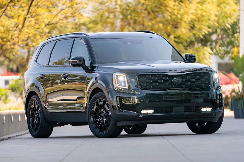 5. Kia Telluride 2021 (giá khởi điểm: 31.990 USD, điểm tổng thể 8,4/10).