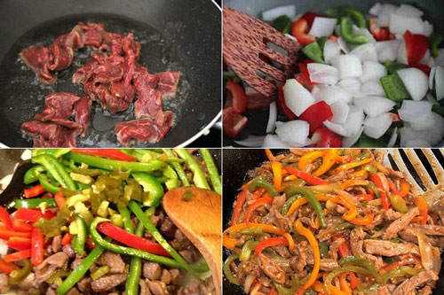 Thịt bò xào ớt chuông đẹp mắt mềm tan trong miệng thơm ngon, ai cũng mê