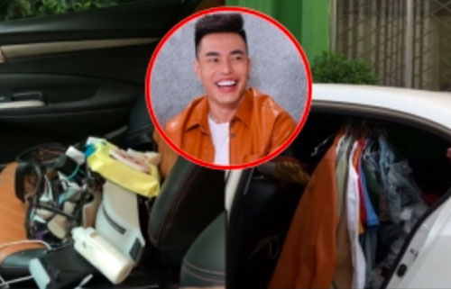 Lê Dương Bảo Lâm bị đồng nghiệp chê bai vì chở nguyên cả cửa hàng bán sỉ trên xe