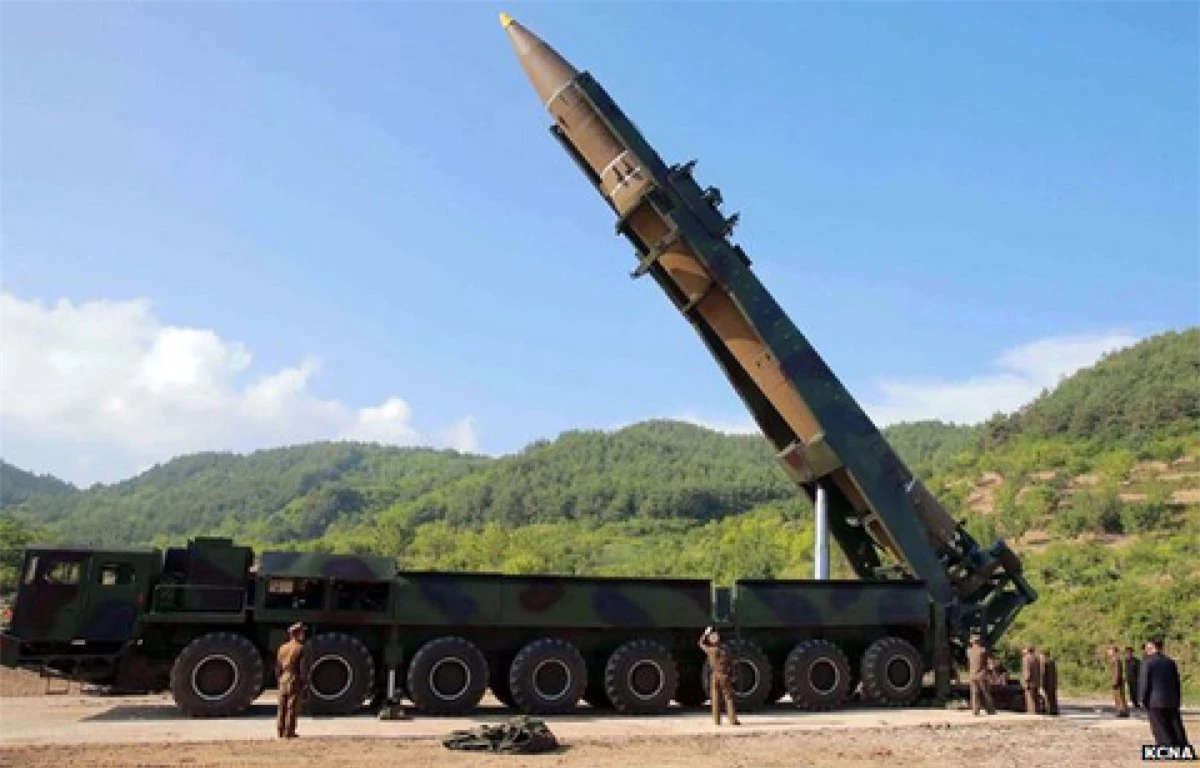 Triều Tiên đang dần hoàn thiện các chương trình tên lửa, vũ khí. Ảnh: KCNA.