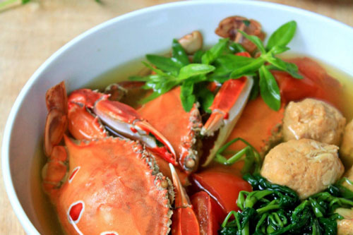 Công thức nấu canh ghẹ rau muống thơm ngon bổ dưỡng cho ngày hè