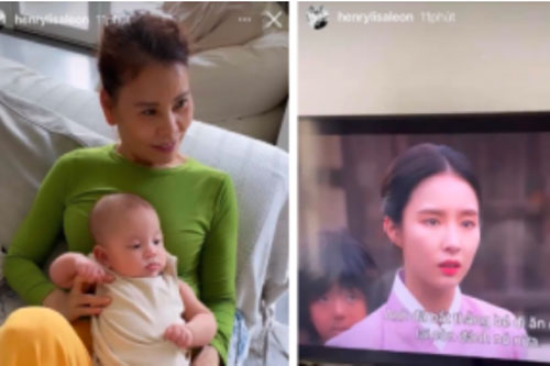 Chỉ mới vài tháng tuổi, con gái Hà Hồ đã là fangirl chính hiệu của phim Hàn