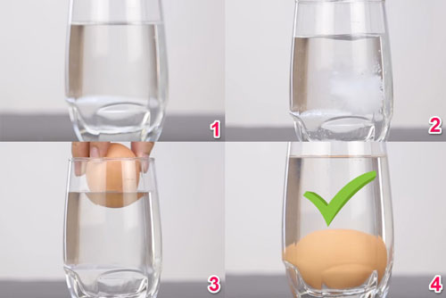 Thả 1 nắm muối nhỏ vào cốc nước rồi bỏ quả trứng gà vào, bạn sẽ thấy điều kỳ diệu xảy ra