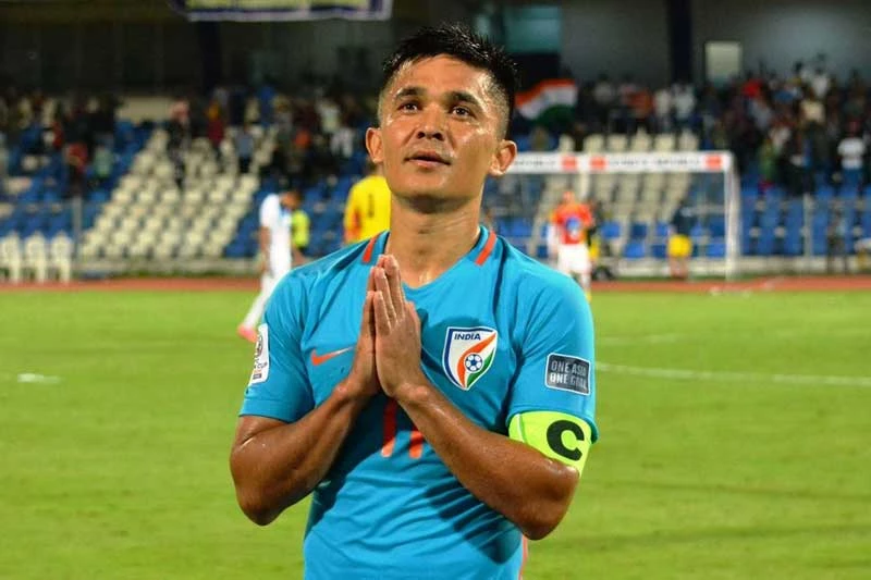 2. Sunil Chhetri - ĐT Ấn Độ (72 bàn/115 trận).