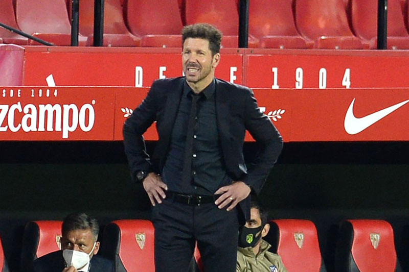 HLV Simeone vẫn bình thản dù Atletico sảy chân