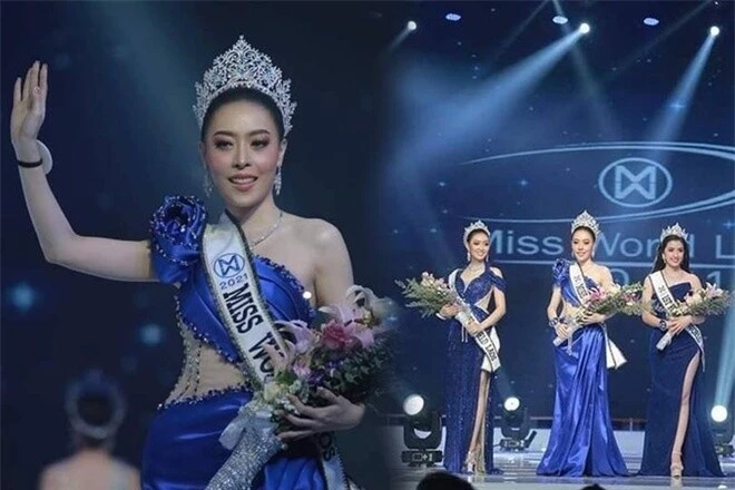 Hoa hậu Thế giới Lào 2021 trả lại vương miện