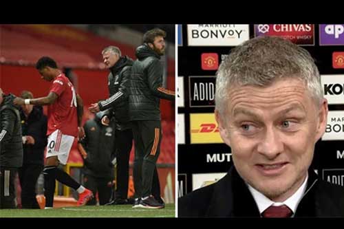 Solskjaer giải thích lý do thay Rashford ít phút sau khi ghi bàn