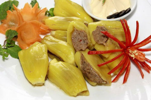 Ngon lạ miệng với món mít nhồi thịt hấp