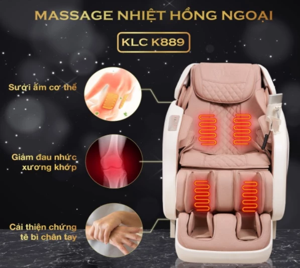 Ghế massage mang lại nhiều lợi ích cho sức khỏe người dùng.