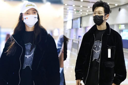 Angelababy mặc áo đôi với chồng, người trong cuộc tiết lộ Huỳnh Hiểu Minh đang phải cố gắng hết mình để níu kéo bà xã