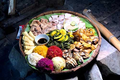 Khám phá ẩm thực mâm cỗ lá người Mường - Tân Sơn, Phú Thọ