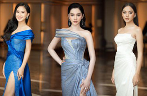 Cẩm Đan, Bích Thùy diện váy cúp ngực siêu gợi cảm