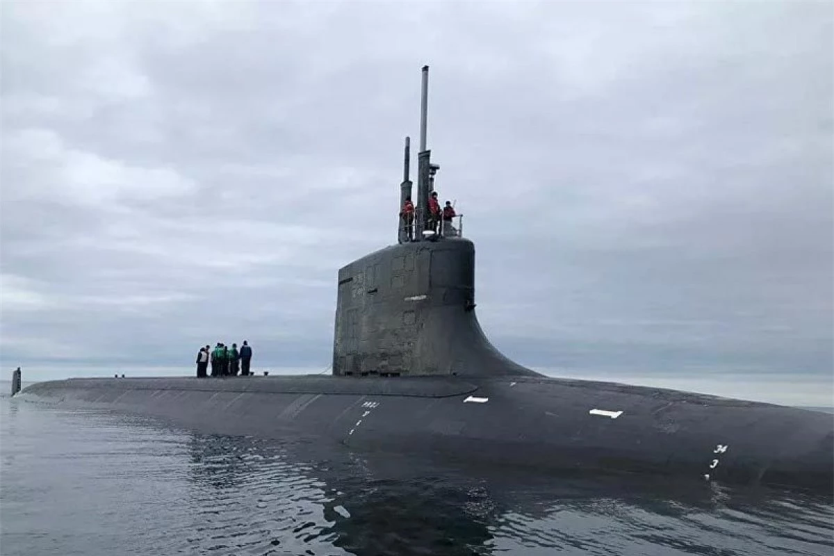 Tàu ngầm USS Seawolf . Ảnh: Hải quân Mỹ