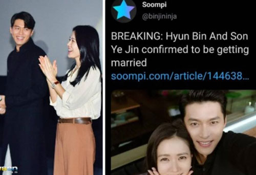 Thực hư thông tin Hyun Bin và Son Ye Jin chuẩn bị kết hôn