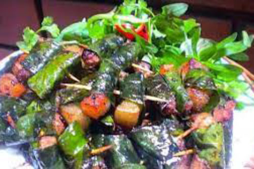 Cách làm thịt ba chỉ cuốn lá mắc mật ngon miễn chê