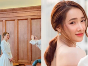 Nhã Phương bị "bóc trần" nhan sắc thật qua hình do người qua đường chụp