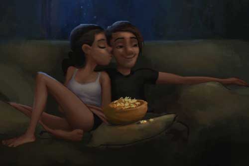 Bộ tranh khiến bạn tan chảy vì sự lãng mạn của tình yêu