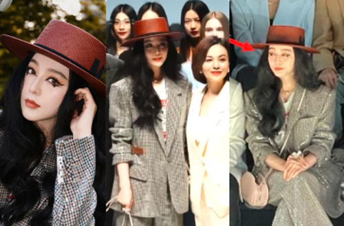 Phạm Băng Băng mặc đồ lấp lánh và kẻ mắt kiểu lồng lộn, nhưng gây khó hiểu với biểu cảm “đơ” như tượng sáp