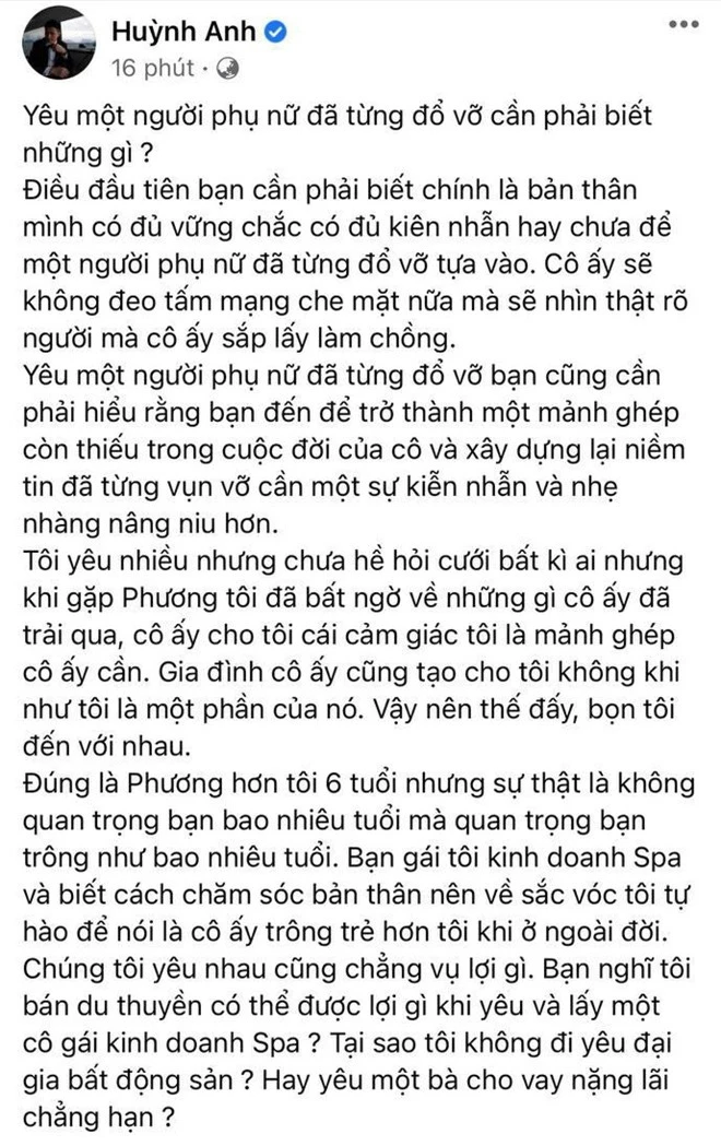 Huỳnh Anh lên tiếng tiết lộ lý do cầu hôn bạn gái hơn 6 tuổi và là mẹ đơn thân, làm rõ 1 điều về gia thế khủng của vợ sắp cưới - Ảnh 2.