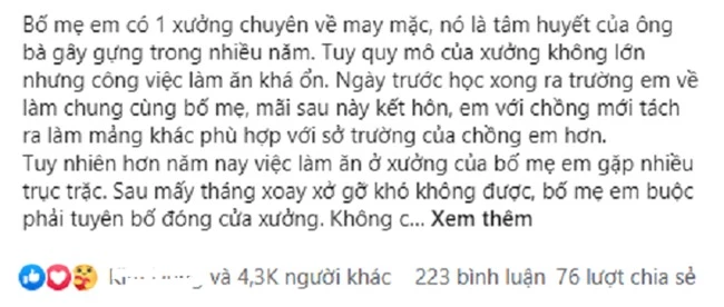 Nhà ngoại phá sản, chồng giục vợ về đòi nợ cũ còn dặn “không tính lãi là may”, nhưng phản ứng của cô mới khiến anh “chôn chân hóa đá” - Ảnh 1.