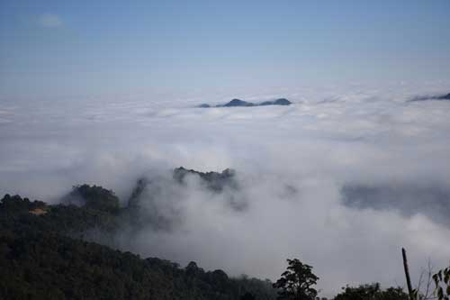 Vẻ đẹp ngoạn mục của đỉnh núi cao thứ hai ở Hà Giang bồng bềnh giữa biển mây