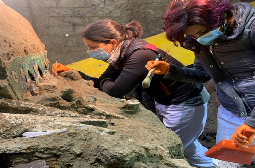 Phát hiện cỗ xe rước lễ thời La Mã cổ đại