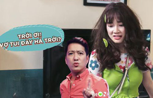Phản ứng bất ngờ của Trường Giang khi bà xã 'bị ăn tát' trong phim mới