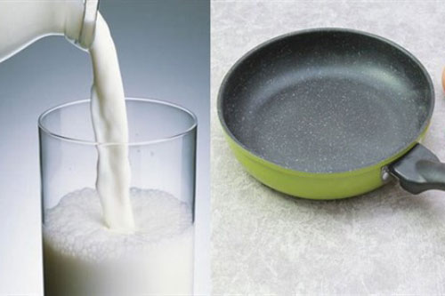 Đổ sữa tươi vào chảo chống dính cũ, sau 5 phút bạn sẽ thấy kết quả diệu kỳ