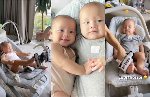 Càng lớn, cặp sinh đôi nhà Hà Hồ - Kim Lý càng bộc lộ sự khác biệt