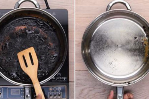 Bỏ một nắm muối hạt vào chiếc nồi bị cháy, bạn sẽ thấy điều bất ngờ xảy ra