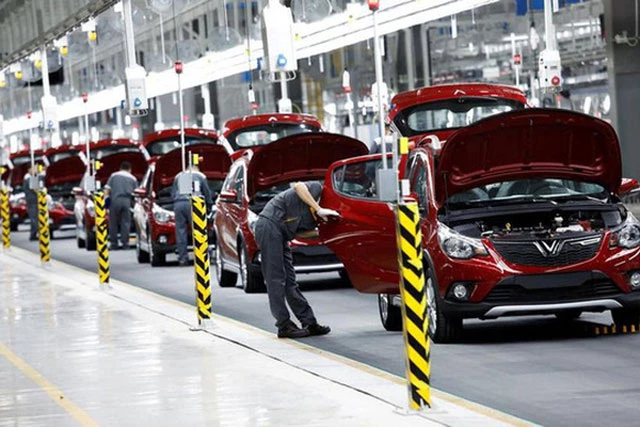 Xưởng sản xuất ô tô của VinFast tại Hải Phòng - Ảnh: Reuters.