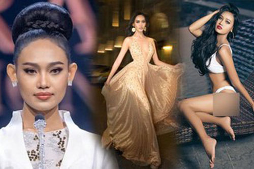 Nhan sắc Hoa hậu Hoa hậu Hòa bình Myanmar vừa bị truy nã