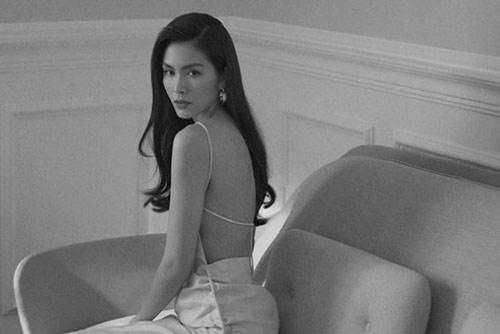 Hiếm hoi lắm mới diện đầm gợi cảm, Tăng Thanh Hà nhận 'cơn mưa' lời khen