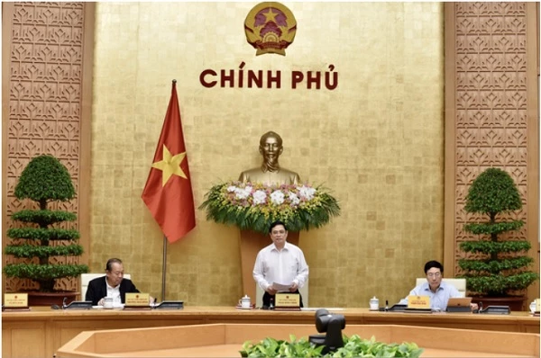 Thủ tướng Phạm Minh Chính chủ trì phiên họp Chính phủ đầu tiên vào sáng 15/4/2021.