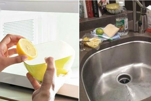 Vắt chanh xong đừng vội ném bỏ vỏ, cứ cho vào bồn rửa bát theo cách này, cả ngày nhà vẫn thơm phức