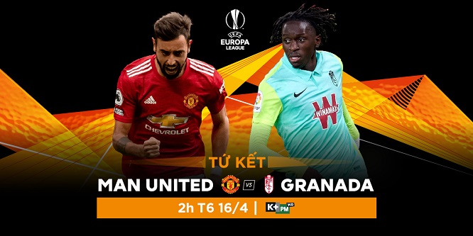 Trận đấu giữa Manchester United và Granada được trực tiếp vào lúc 2h ngày mai (16/02) trên kênh K+PM.