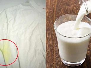 Tiện tay đổ cốc sữa vào chậu quần áo, ai cũng "tròn mắt" khi thấy kết quả