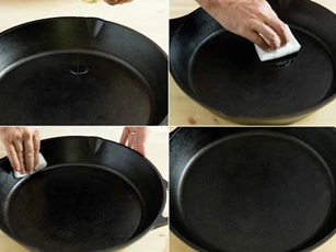 Chảo chống dính dùng cả năm không xước hay bong tróc chỉ nhờ một thao tác đơn giản này